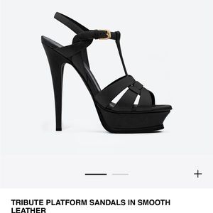 YSL black heels size 8 1/2